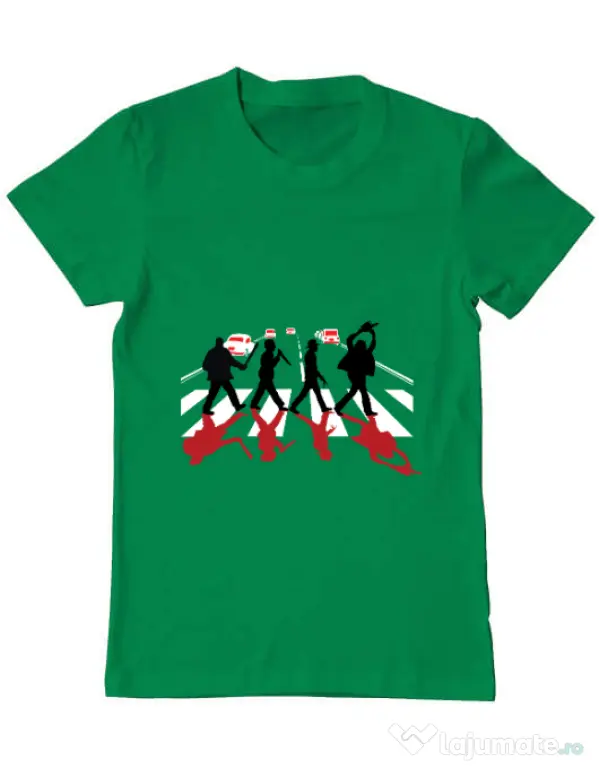 Tricou ADLER barbat Abbey road killer Verde mediu