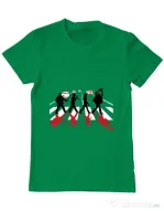 Tricou ADLER barbat Abbey road killer Verde mediu