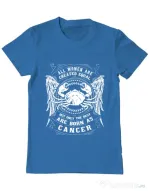 Tricou ADLER barbat The best women are born as Cancer Albastru azuriu