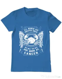 Tricou ADLER barbat The best women are born as Cancer Albastru azuriu
