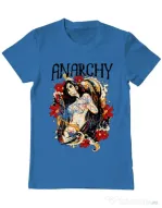 Tricou ADLER barbat Anarchy angel Albastru azuriu