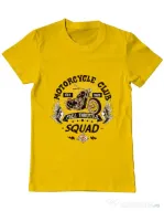 Tricou ADLER barbat Motorcycle club Galben