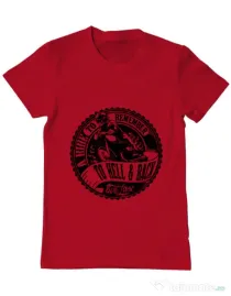 Tricou ADLER barbat A ride to remember Rosu