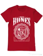 Tricou ADLER barbat Bad bones crew always win Rosu