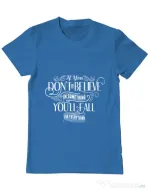 Tricou ADLER barbat Believe in something Albastru azuriu