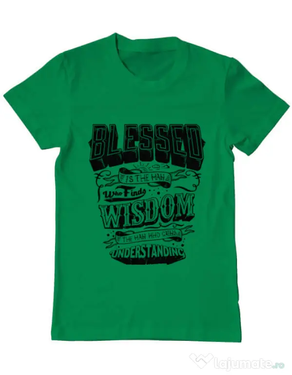 Tricou ADLER barbat Blessed Verde mediu