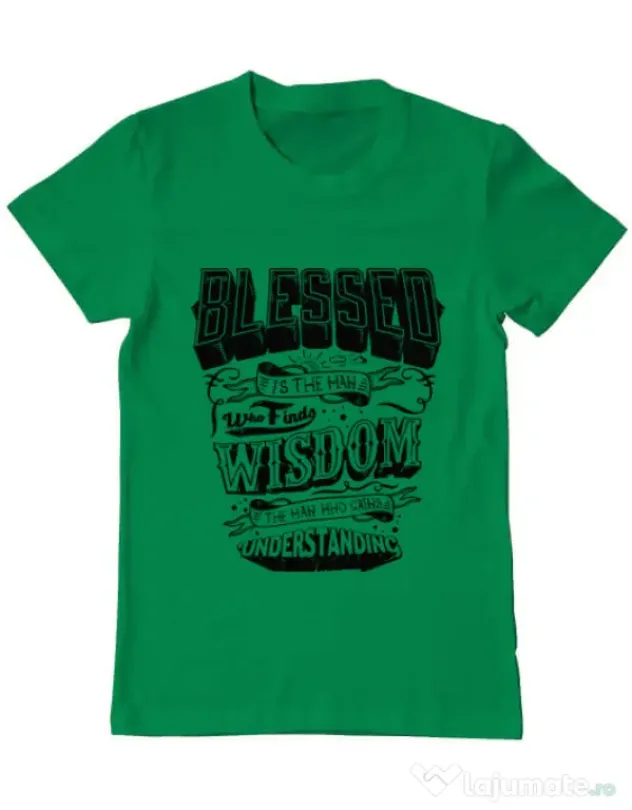 Tricou ADLER barbat Blessed Verde mediu