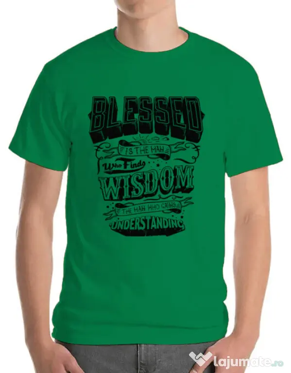 Tricou ADLER barbat Blessed Verde mediu