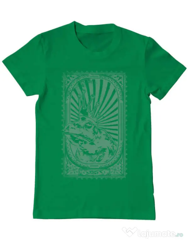 Tricou ADLER barbat Frog king Verde mediu