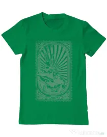 Tricou ADLER barbat Frog king Verde mediu