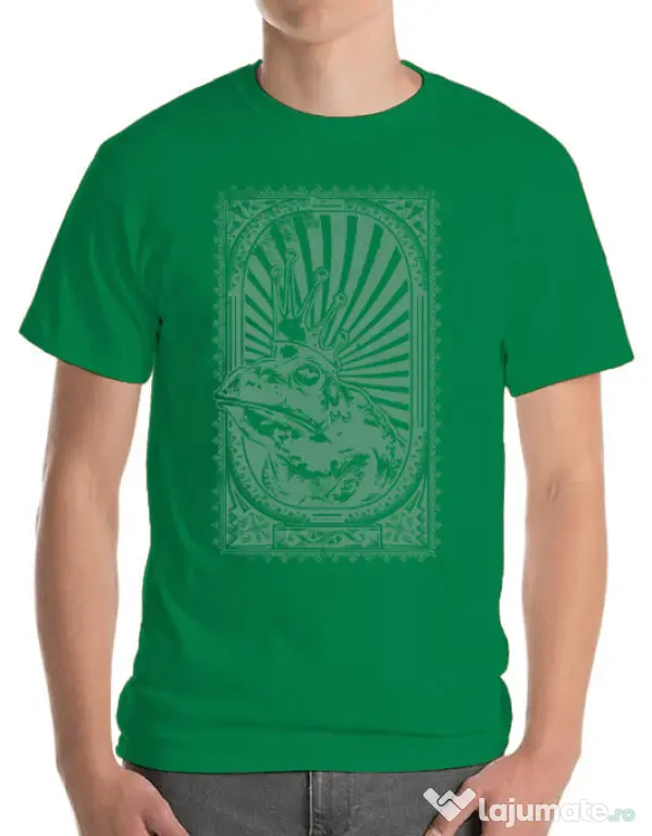 Tricou ADLER barbat Frog king Verde mediu