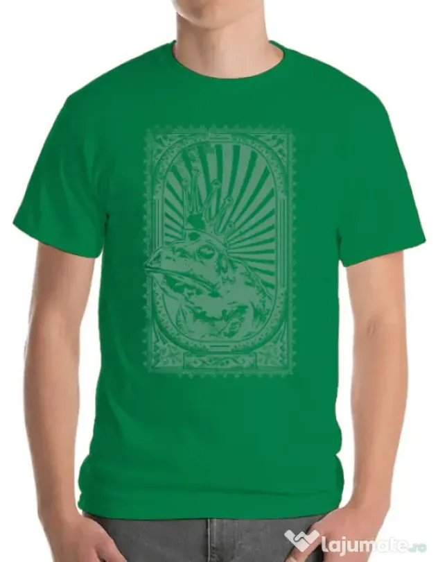 Tricou ADLER barbat Frog king Verde mediu