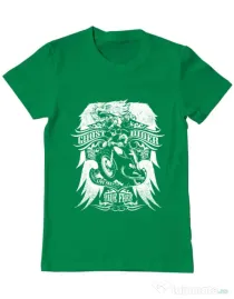 Tricou ADLER barbat Ghost rider Verde mediu