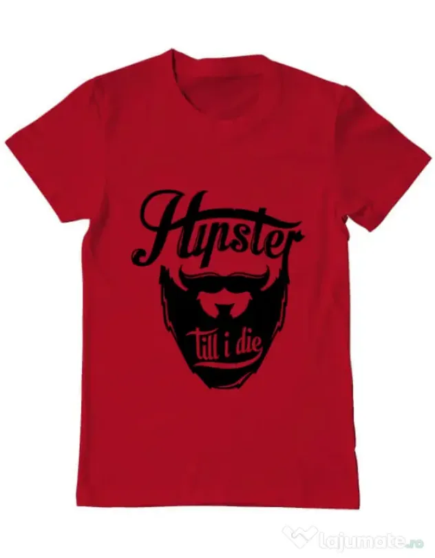 Tricou ADLER barbat Till I die Rosu