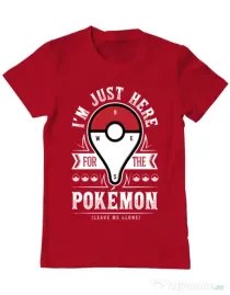 Tricou ADLER barbat Here for the Pokemon Rosu