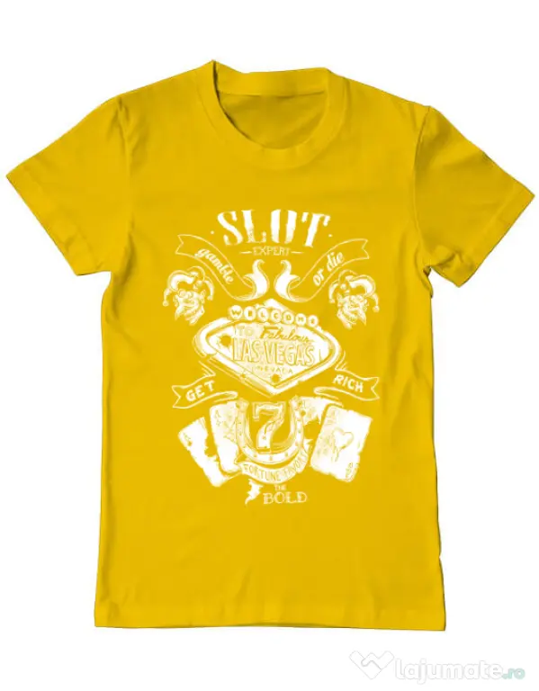 Tricou ADLER barbat Las vegas Galben