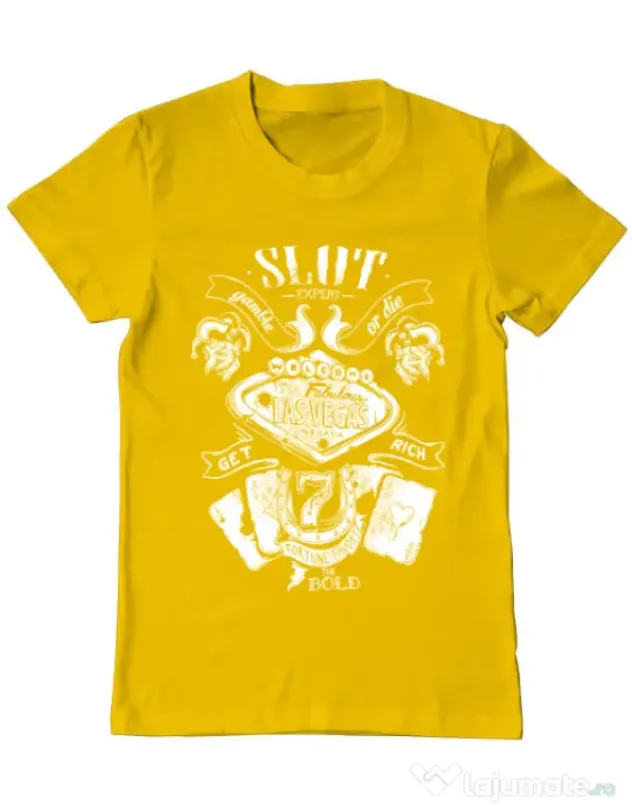 Tricou ADLER barbat Las vegas Galben