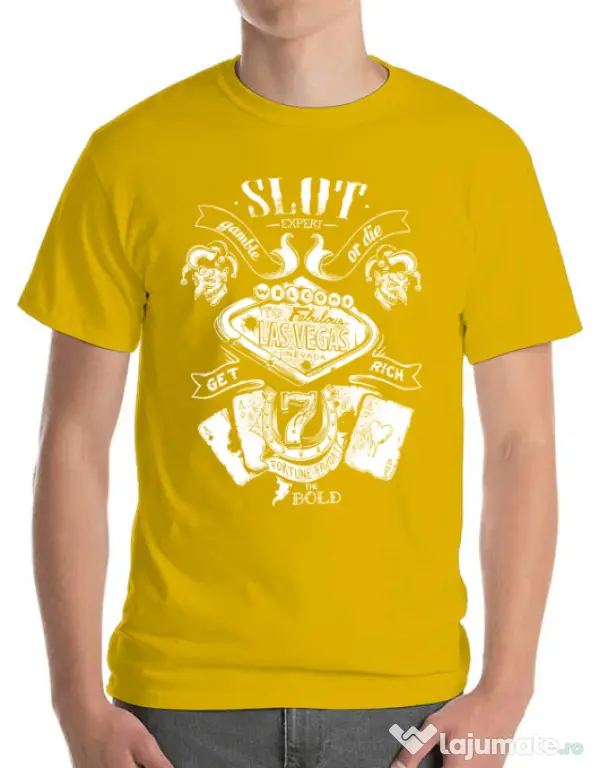 Tricou ADLER barbat Las vegas Galben