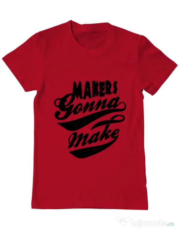 Tricou ADLER barbat Makers gonna make Rosu