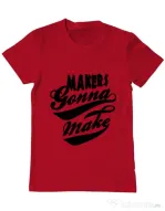 Tricou ADLER barbat Makers gonna make Rosu