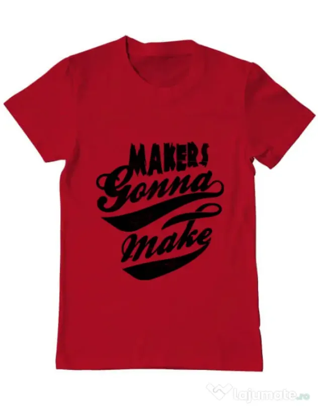 Tricou ADLER barbat Makers gonna make Rosu