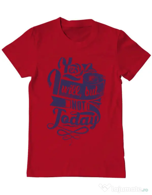 Tricou ADLER barbat Not today Rosu