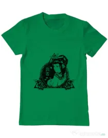 Tricou ADLER barbat Oriental vibes Verde mediu