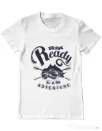 Tricou ADLER barbat Ready for adventure Alb