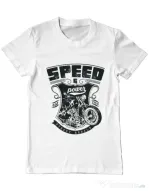 Tricou ADLER barbat Speed and power Alb
