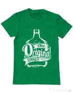 Tricou ADLER barbat The original sinner Verde mediu