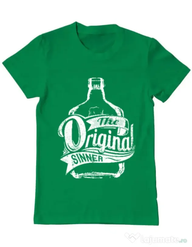 Tricou ADLER barbat The original sinner Verde mediu