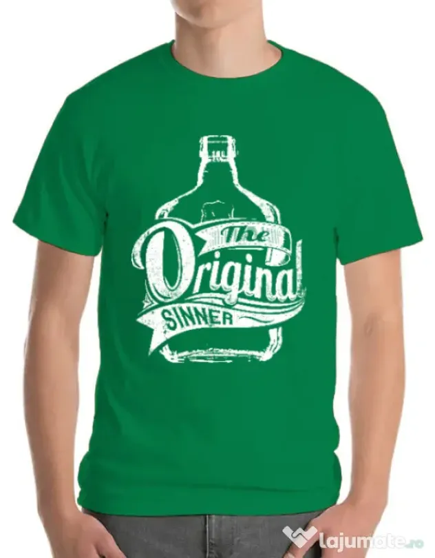 Tricou ADLER barbat The original sinner Verde mediu