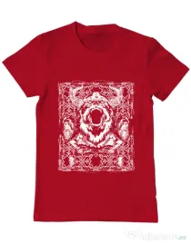 Tricou ADLER barbat Viking rage Rosu