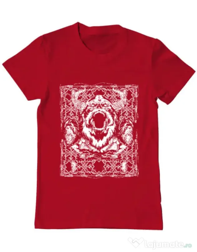 Tricou ADLER barbat Viking rage Rosu