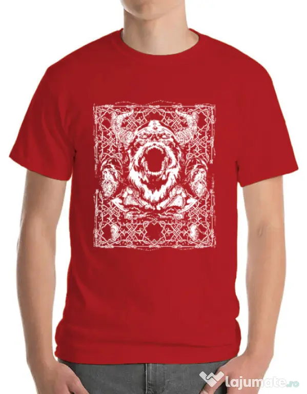 Tricou ADLER barbat Viking rage Rosu