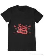 Tricou ADLER barbat Stay wild Negru