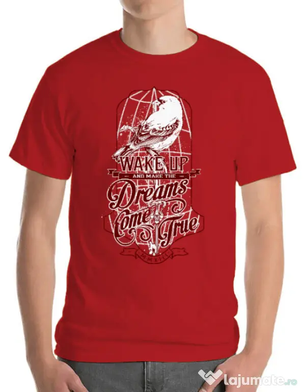 Tricou ADLER barbat Wake up Rosu