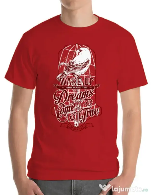Tricou ADLER barbat Wake up Rosu