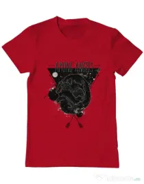 Tricou ADLER barbat Among angels Rosu