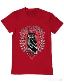 Tricou ADLER barbat Black wings Rosu
