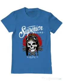 Tricou ADLER barbat Superior Albastru azuriu