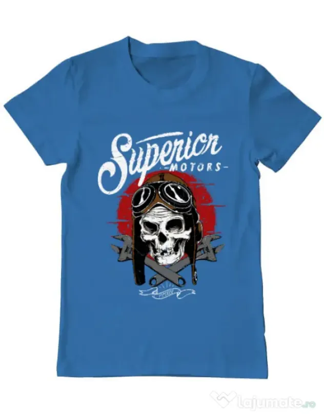 Tricou ADLER barbat Superior Albastru azuriu