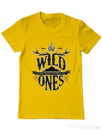 Tricou ADLER barbat The Wild Ones Galben