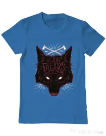 Tricou ADLER barbat We are freaks Albastru azuriu