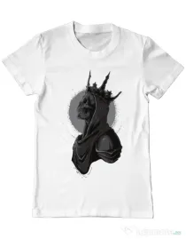 Tricou ADLER barbat Skull King Alb