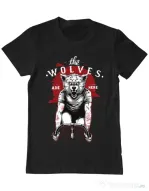 Tricou ADLER barbat The wolves are here Negru