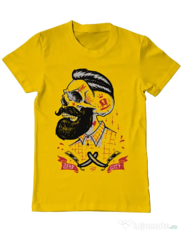 Tricou ADLER barbat Deep cuts Galben