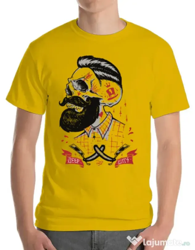 Tricou ADLER barbat Deep cuts Galben
