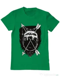 Tricou ADLER barbat Arrows Verde mediu
