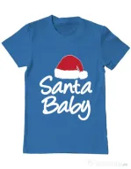 Tricou ADLER barbat Santa baby Albastru azuriu
